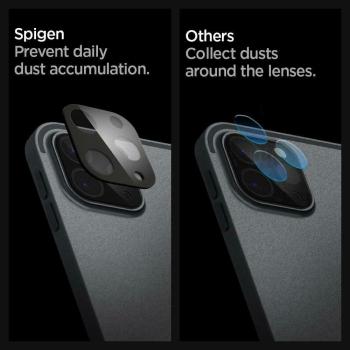 2x Spigen Glas Fc Kameraobjektivschutz für iPad Pro 11 / 12.9 2020 Schwarz